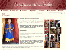Tablet Screenshot of medieval-creation.com